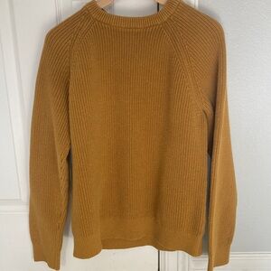 Old Navy Mustard Ribbed Knit Sweater